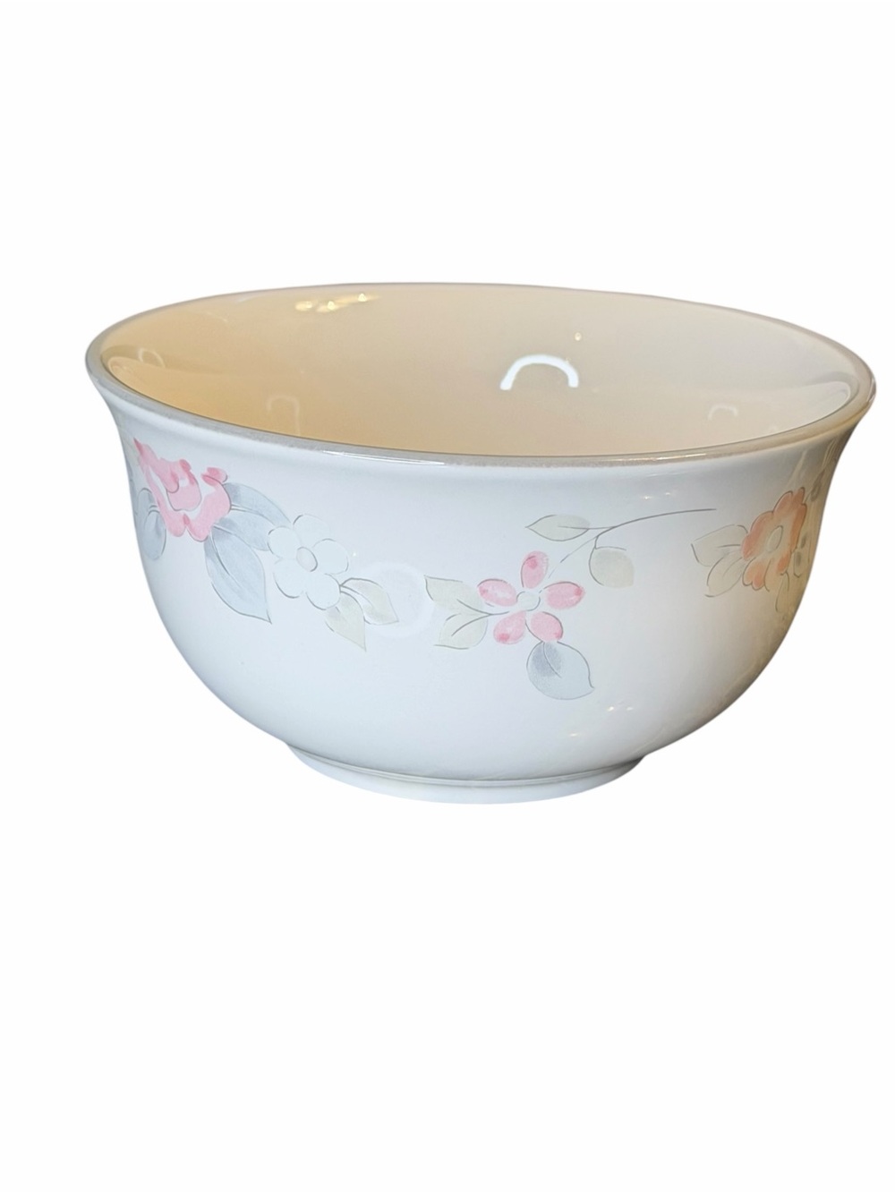 Vintage Pfaltzgraff Wyndham Fruit Dessert Bowls Set of 4 Floral USA 4.5”